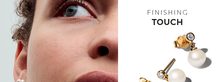 Treated Freshwater Cultured Pearl & Stone Drop Earrings
