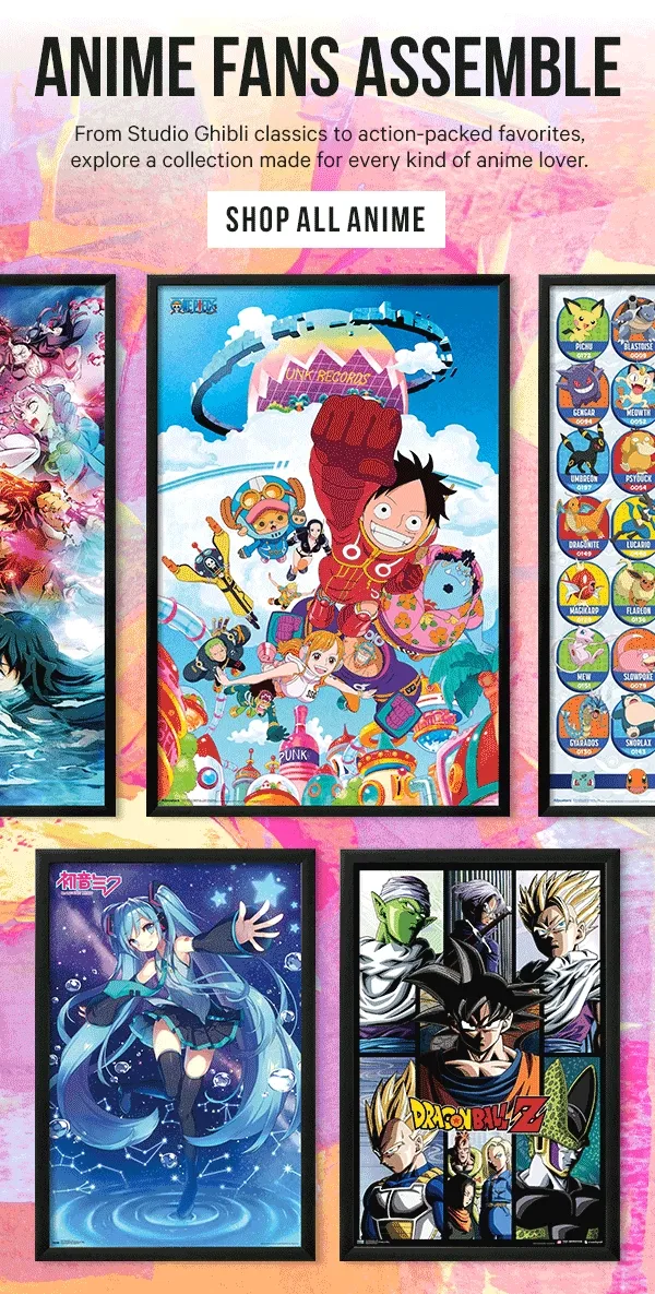 Anime Fans Assemble: From Studio Ghibli classics to action-packed favorites, explore a collection made for every kind of anime lover.