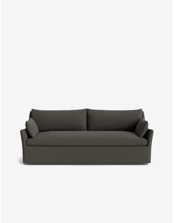 Portola Slipcover Sofa - Charcoal Performance Linen / 84"W
