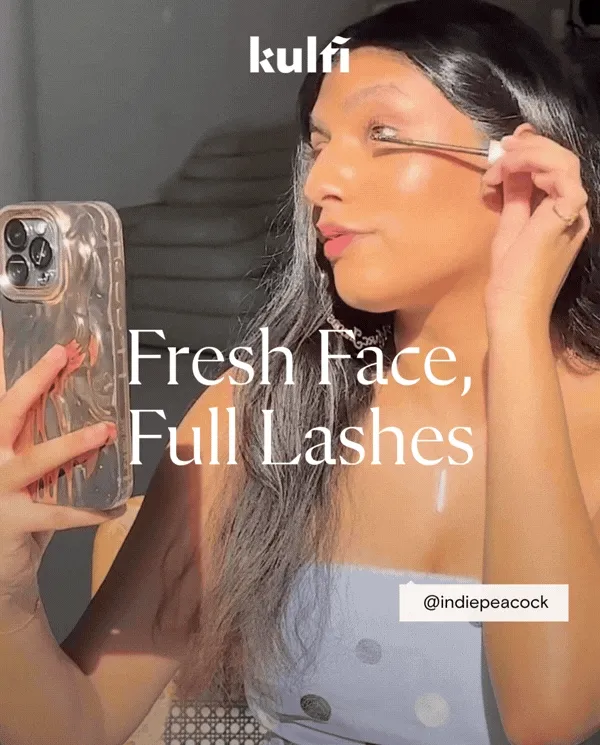 Fresh face, full lashes