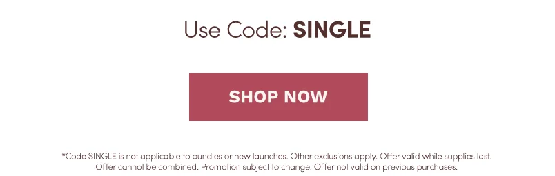 Shop Up to 50% off with the code SINGLE