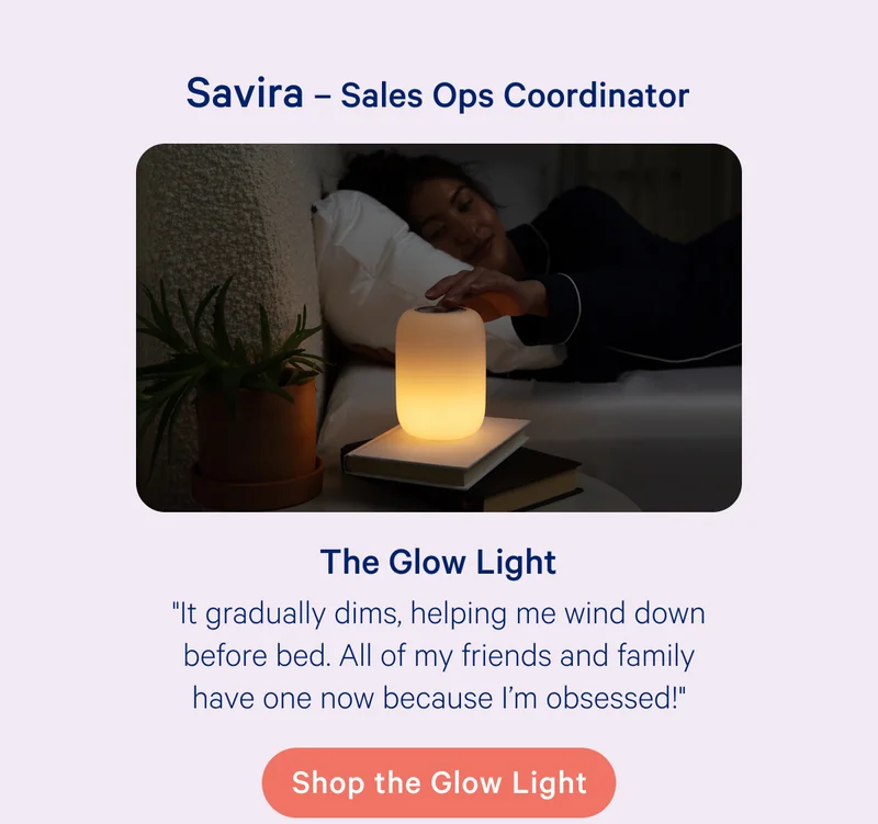 Savira - Sales Ops Coordinator; The Glow Light