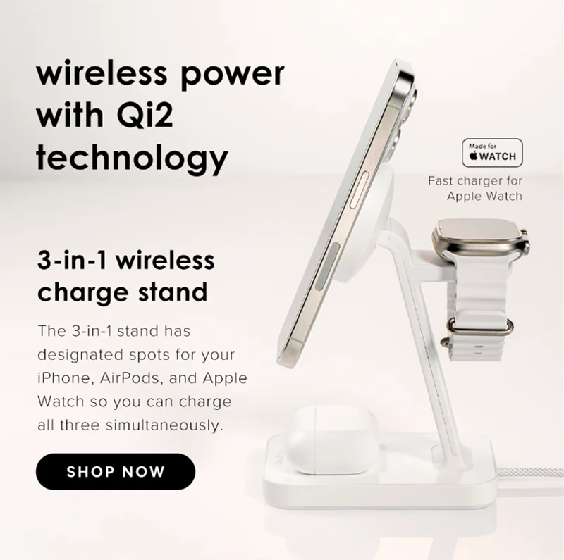 3-in1 wireless charge stand