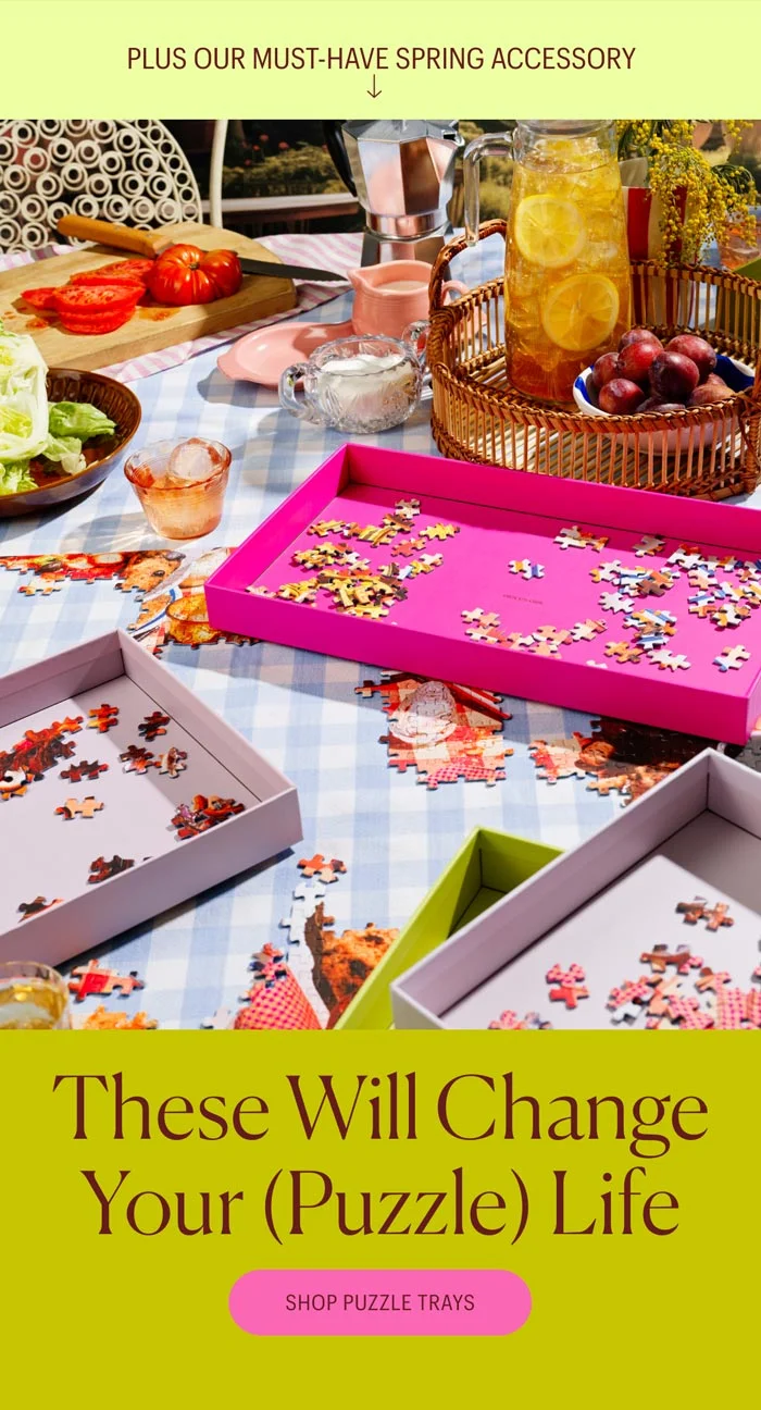 Our Must-Have Spring Accessory: Puzzle Trays - These will change your (Puzzle) Life