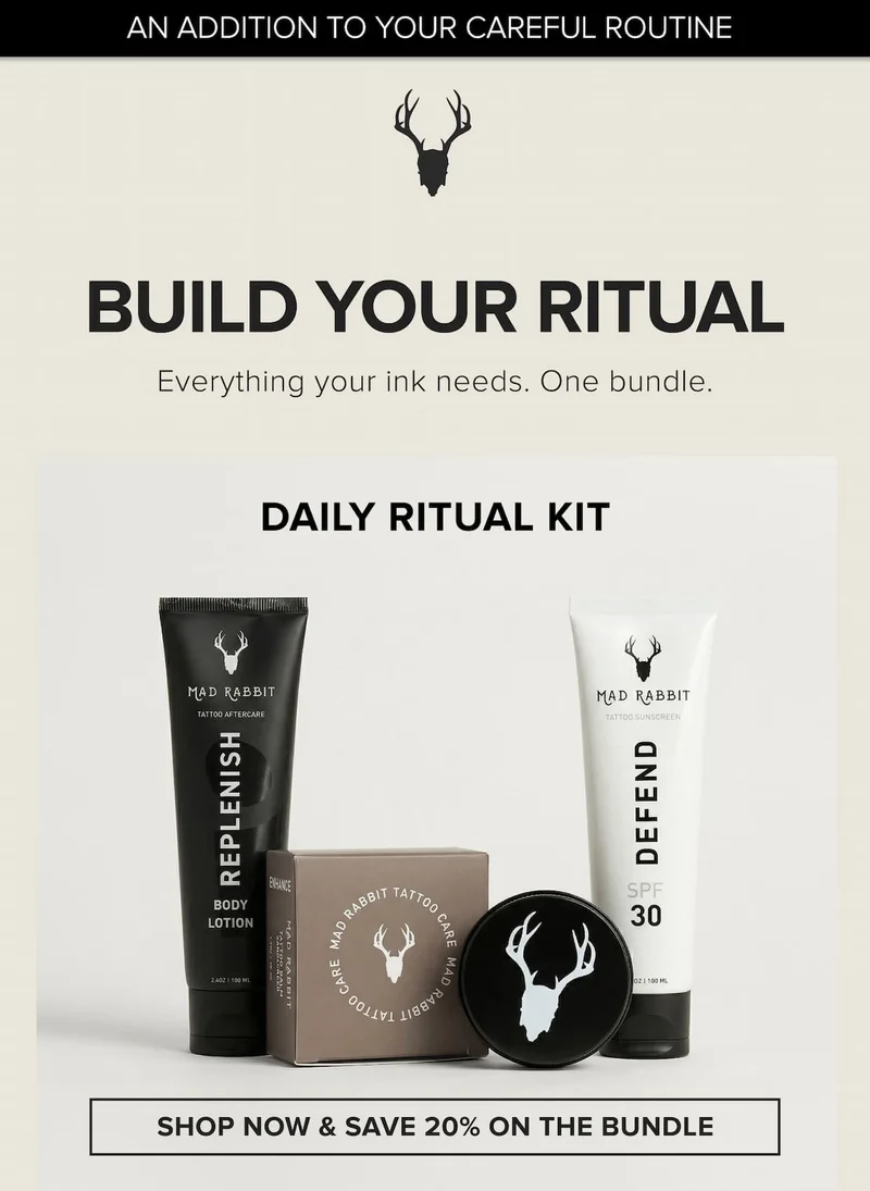 BUILD YOUR RITUAL, everything your ink needs. One bundle. The ritual bundle