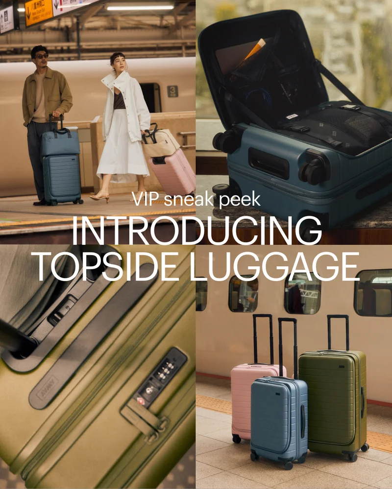 VIP sneak peek | INTRODUCING TOPSIDE LUGGAGE