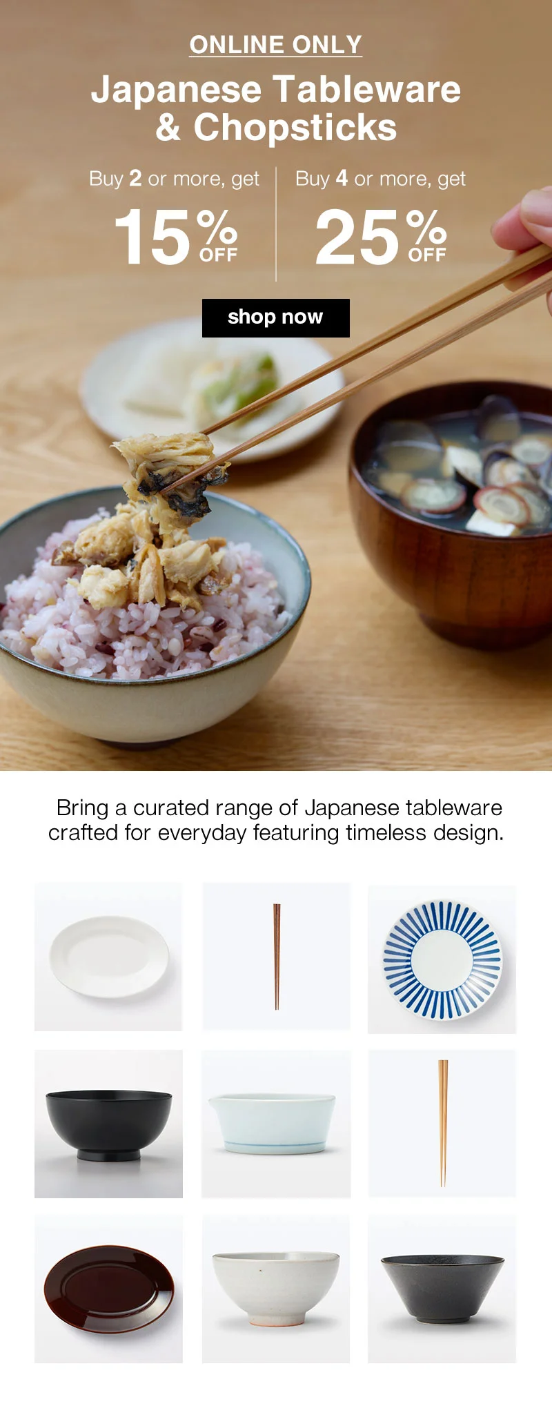 Shop Japanese Tableware + Chopsticks