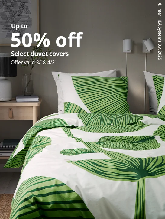 Up to 50% off select duvet covers