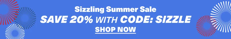 SHOP THE 20% OFF SIZZLING SUMMER SALE. Use code: discount code
