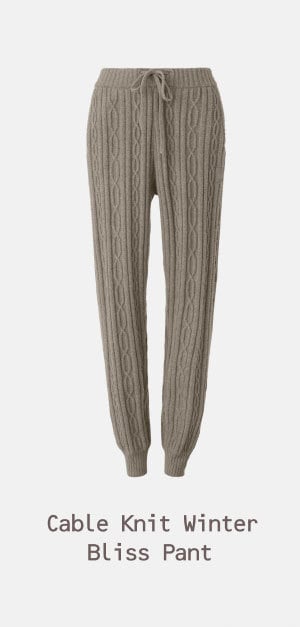 cable knit pant