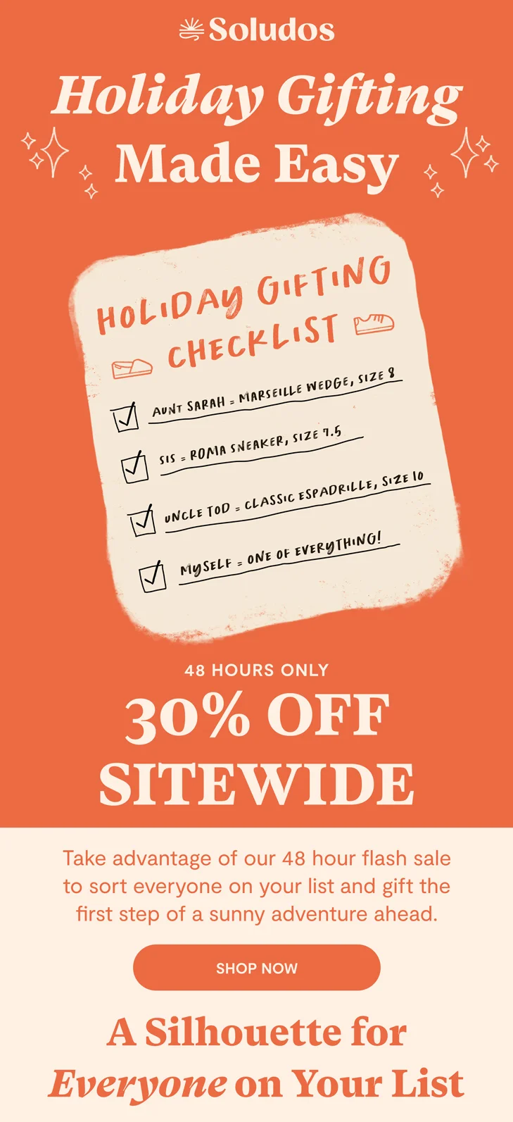 48-Hour 30% Off Sitewide Sale
