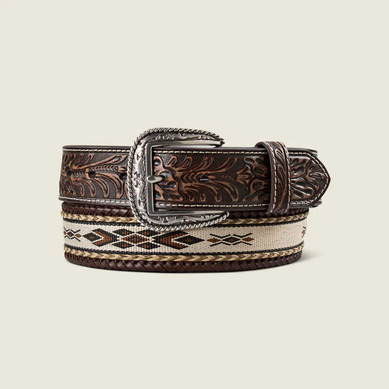 Hair On Whip Stitch Belt
