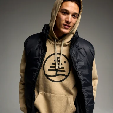 Image of the Family Tree Pullover Hoodie in Summit Taupe