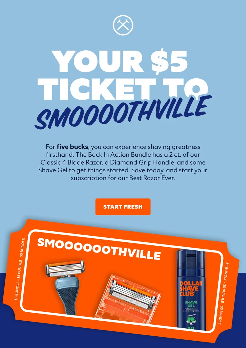 YOUR $5 TICKET TO SMOOOOTHVILLE | CTA: START FRESH