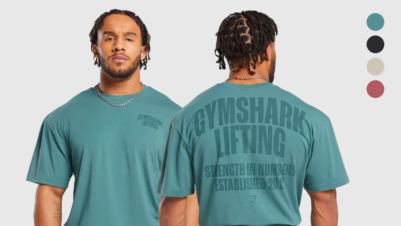 LIFTING T-SHIRT - DENIM TEAL.