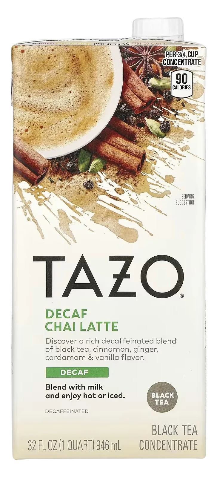 Image of Tazo Decaf Chai Latte Black Tea Concentrate
