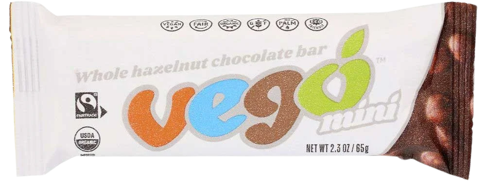 Image of Vego Whole Mini Hazelnut Chocolate Bar