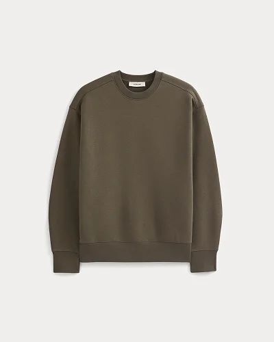 Image | Luxe Fleece Crew Pullover | Olive Night