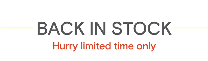 BACK IN STOCK