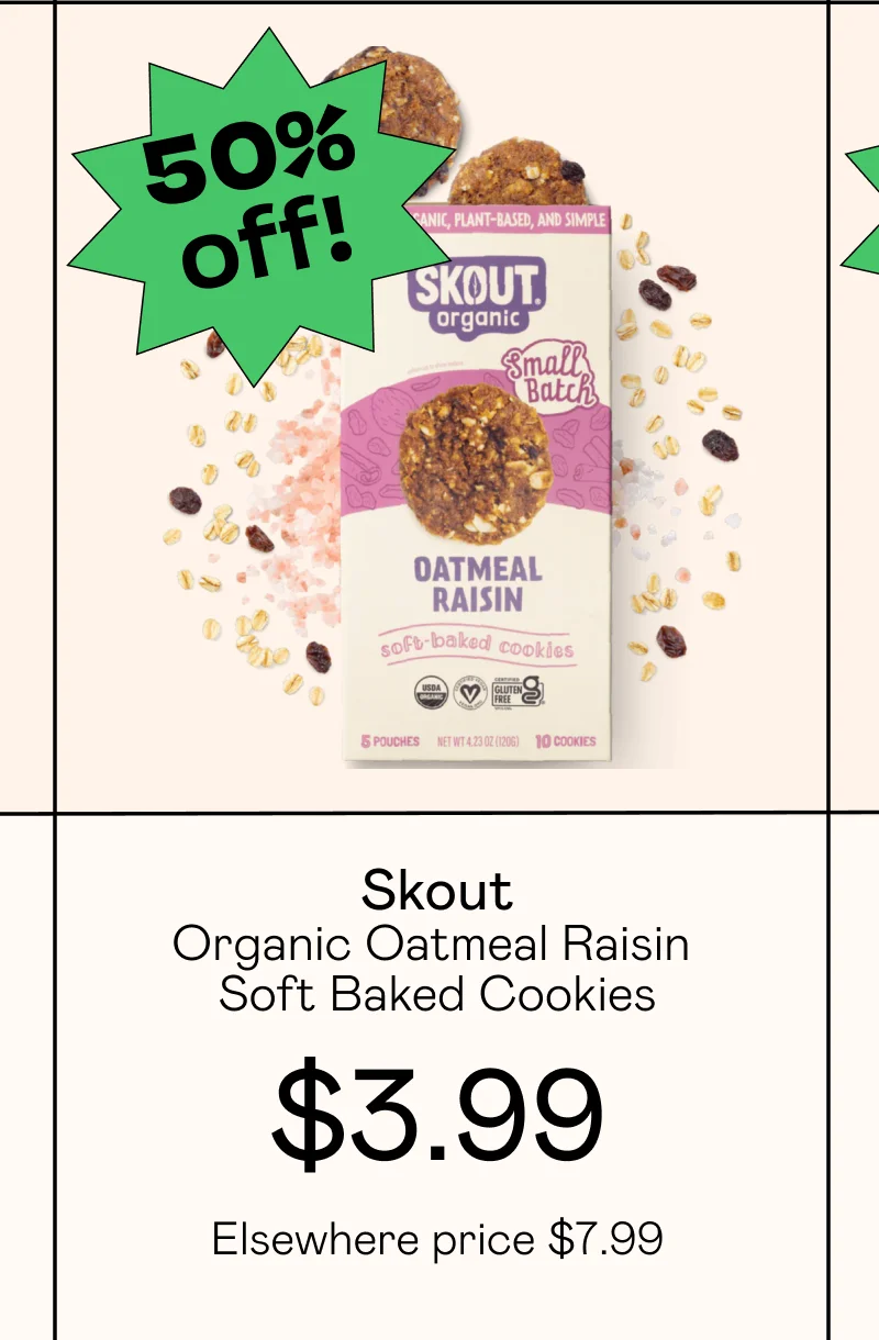 Organic Oatmeal Raisin Soft Baked Cookies Ranch Thinnables Crackers