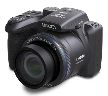 Minolta MN40Z Camera w/ 40X Optical Zoom, Blink Detection, WiFi