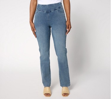 Brandis Dress Out Loud Petite De Novo Denim Straight Leg