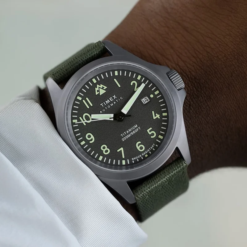 Expedition Titanium Automatic 41mm Recycled Fabric Strap Watch