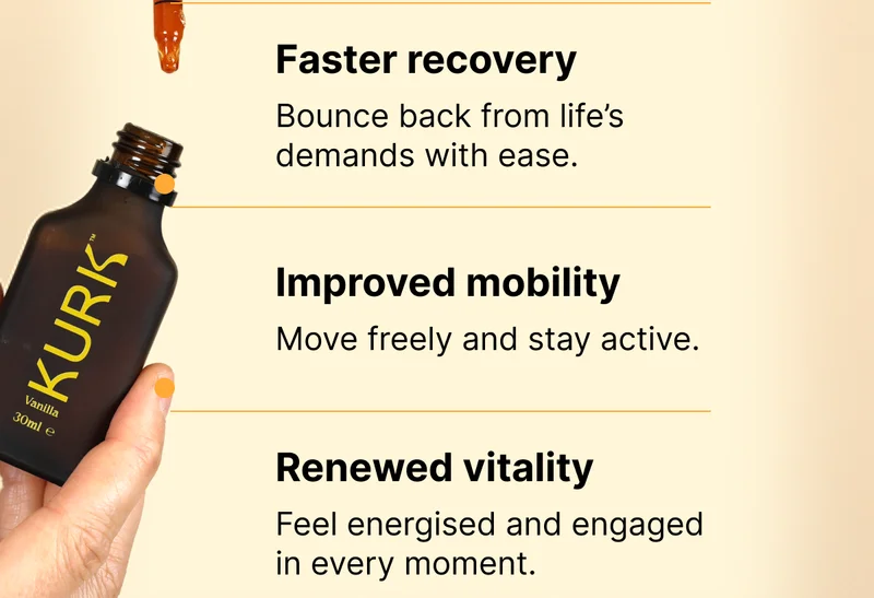 Faster recovery: Bounce back from life’s demands with ease Improved mobility: Move freely and stay active Renewed vitality: Feel energised and engaged in every moment
