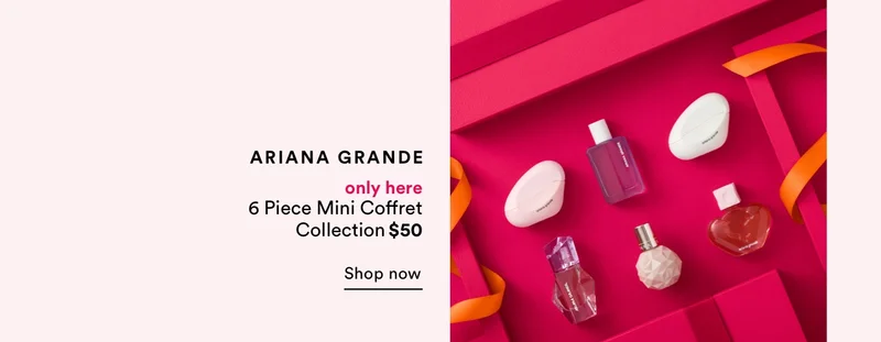 Ariana Grande | Only here | 6 Piece Mini Coffret Collection | $50 | Shop now