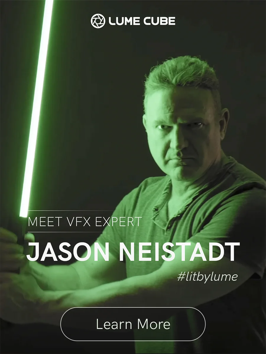 Meet VFX expert Jason Neistadt #litbylume using Lume Cube lighting.