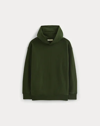Image | Twill Terry Jacquard Hoodie | Dark Forest