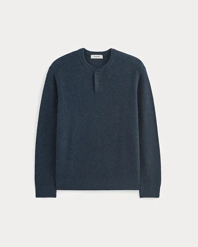Image | Henley in Wool Cashmere | Indigo