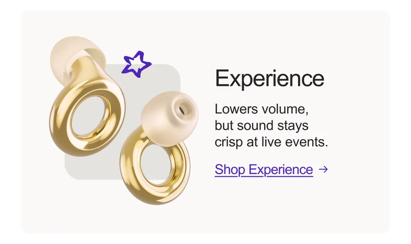A pair of Loop Experience in gold