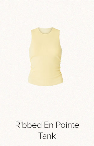 Ribbed En Pointe Tank