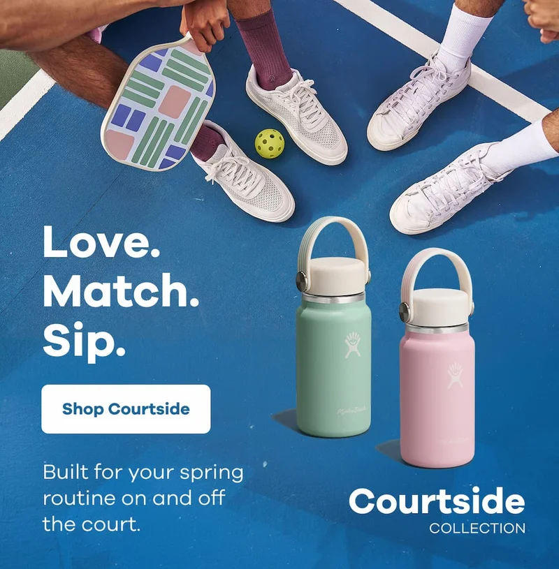 Love. Match. Sip. Built for your spring routine on and off the court. | Shop Courtside