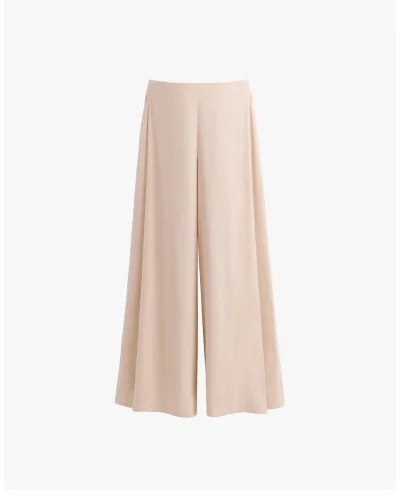 Linen Pleated Pant Sand