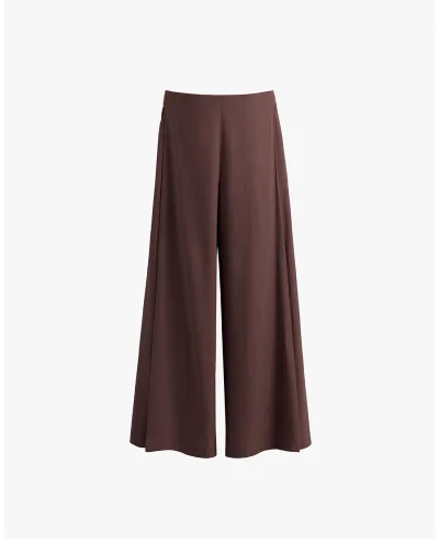 Linen Pleated Pant Coffee