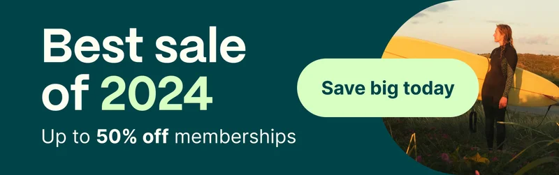 Best sale of 2024. Up to 50% off memberships. Save big today.