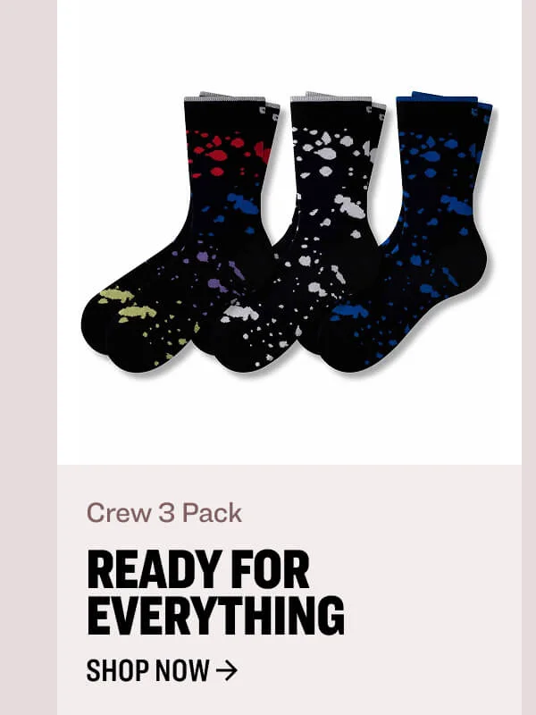 Crew 3 Pack ready for everything shop now
