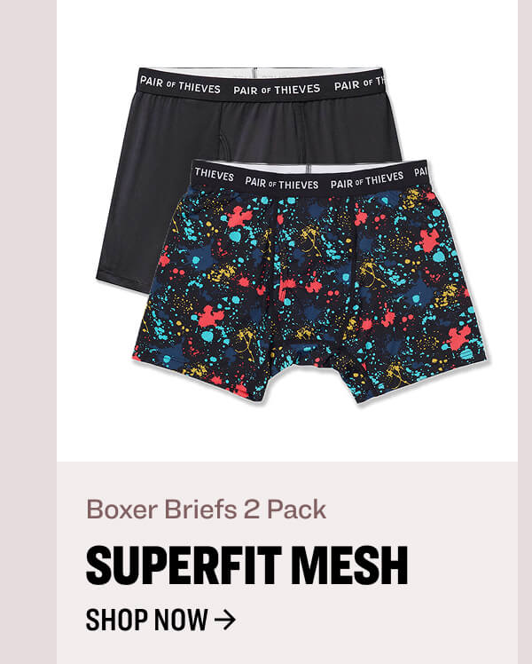 Boxer Briefs 2 Pack Superfit mesh shop now