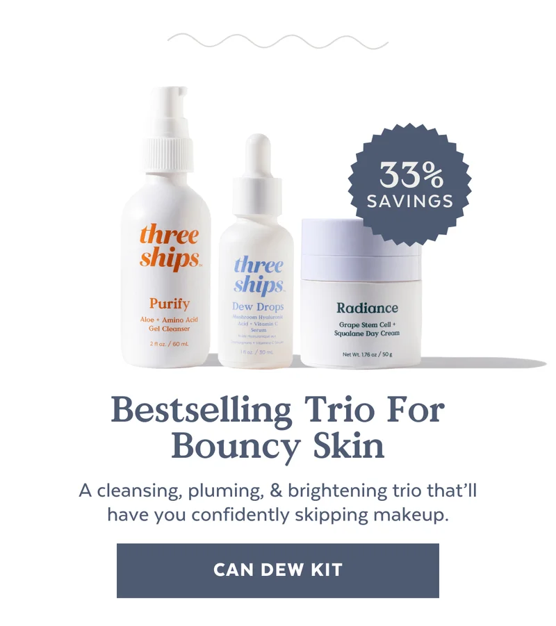 [33% SAVINGS] Restore Your Skin Barrier. A cleansing, pluming, & brightening trio that’ll have you confidently skipping makeup. [CAN DEW KIT]