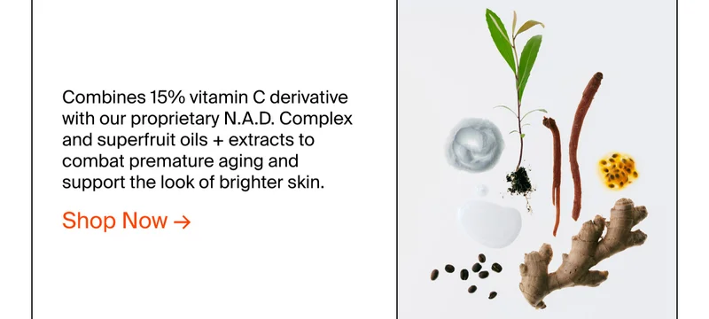 Combines 15% vitamin C derivative
