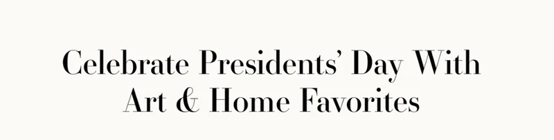 presidents' day sale