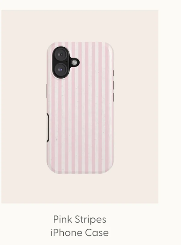 Pink Stripes iPhone Case