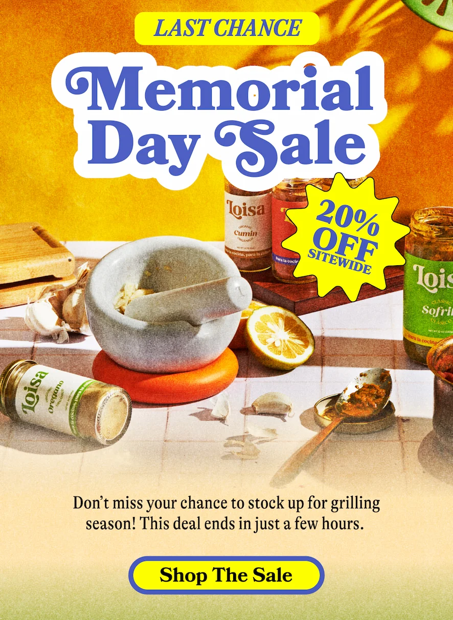 LAST CHANCE: MEMORIAL DAY SALE 20% Off Sitewide!  Don’t miss your chance to stock up for grilling season! This deal ends in just a few hours. SHOP THE SALE