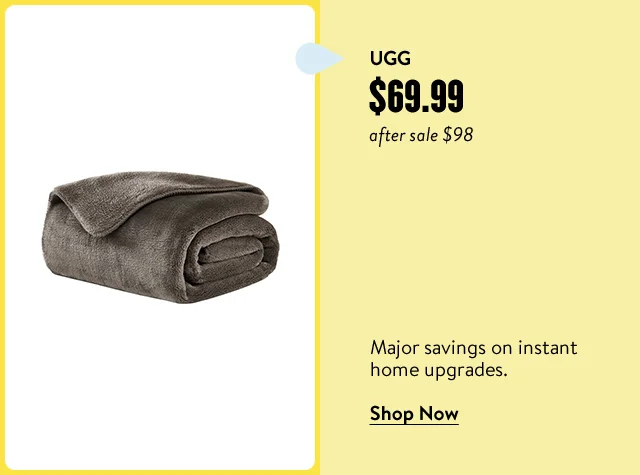 UGG fleece throw blanket.