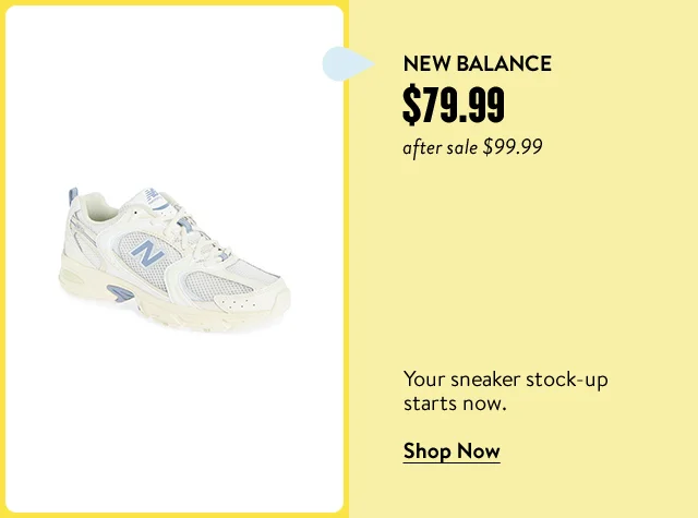 New Balance sneakers.