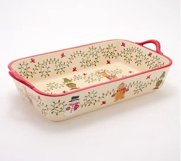Temp-tations Seasonal 11"x7" Baker with Strap Handles