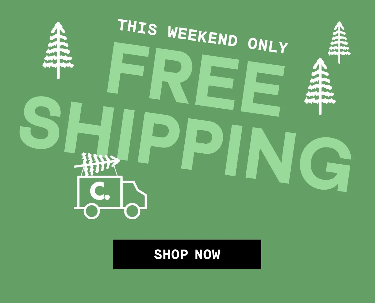 Free Shipping this weekend only!