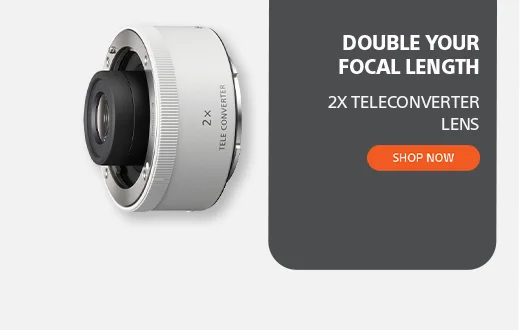 Double Your Focal Length | 2x Teleconverter Lens | Shop now